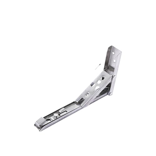 2 STÜCKE 8-14 Zoll Einstellbar Wandmontage Dreieck Klappwinkel Halterung Bank Tisch Regal Halterung Möbel Schwere Unterstützung Hardware Für Bänke Und Regale(2PCS Silver 8inch) von TXLEAPEY