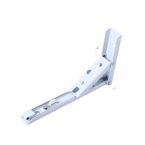2 STÜCKE 8-14 Zoll Einstellbar Wandmontage Dreieck Klappwinkel Halterung Bank Tisch Regal Halterung Möbel Schwere Unterstützung Hardware Für Bänke Und Regale(2PCS White 10inch) von TXLEAPEY