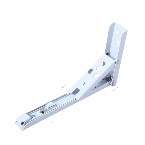 2 STÜCKE 8-14 Zoll Einstellbar Wandmontage Dreieck Klappwinkel Halterung Bank Tisch Regal Halterung Möbel Schwere Unterstützung Hardware Für Bänke Und Regale(2PCS White 12inch) von TXLEAPEY