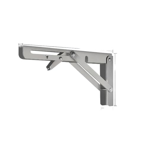 2 Stücke Mehrere Größen Dreieck Klappwinkel Halterung Schwere Unterstützung Verstellbare Wandregale Montiert Tischregale Home Hardware Für Bänke Und Regale(2PCS Stainless 18 inch) von TXLEAPEY