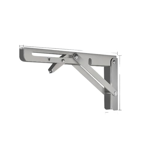2 Stücke Mehrere Größen Dreieck Klappwinkel Halterung Schwere Unterstützung Verstellbare Wandregale Montiert Tischregale Home Hardware Für Bänke Und Regale(2PCS Stainless 20 inch) von TXLEAPEY