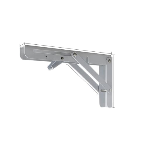 2 Stücke Mehrere Größen Dreieck Klappwinkel Halterung Schwere Unterstützung Verstellbare Wandregale Montiert Tischregale Home Hardware Für Bänke Und Regale(2PCS White 12 inch) von TXLEAPEY