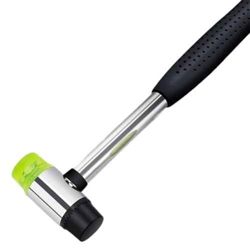 25/30/35/40 mm Gummihammer, doppelseitig, for Arbeiten mit Glasfenstern, Nylonhammer mit rundem Kopf, rutschfestem Griff, Heimwerker-Handwerkzeug(30mm) von TXLEAPEY