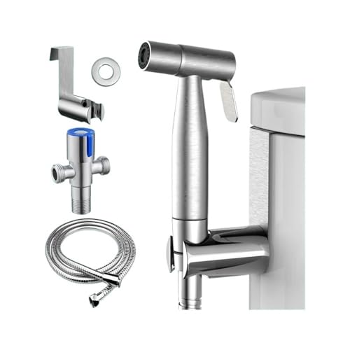 Hand-Bidet-Sprüher. Geeignet for die Toilette. Einstellbarer Wasserdruck-Strahlsprüher, passendes Bidet-Zubehör(Cleaning Kit B) von TXLEAPEY