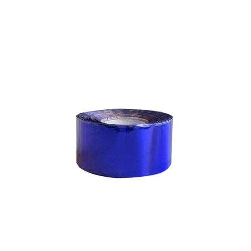 TXLEAPEY 1 Rolle 3 cm x 120 m, 10 Farben, Heißprägefolie, Wärmeübertragung, Serviettenvergoldung, PVC-Kartenprägung(Royal Blue) von TXLEAPEY