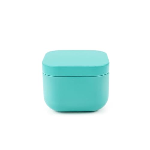 TXLEAPEY 12/24 Stück Leere quadratische Kerzengläser, 50 ml, Metalldosen, Leere Behälter, Boxen, Bonbondosen, Aufbewahrungsbehälter for Zuhause, Organizer mit Deckel(Blue,24pcs) von TXLEAPEY