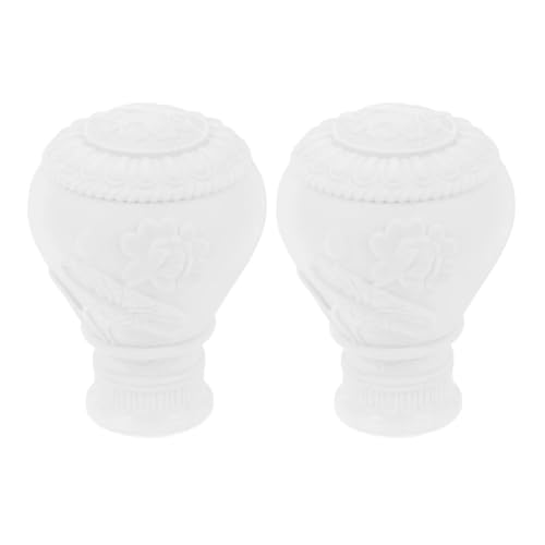 TXLEAPEY 2 Pcs Vorhang Stange Kopf Schluss Enden Dekorative Kappe Endstücke for Stangen Stecker von TXLEAPEY