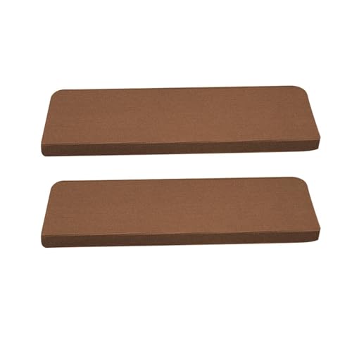 TXLEAPEY 2 Stück rutschfeste Selbstklebende Treppenmatten Treppenstufen-Teppichabdeckung Selbstklebender Treppenteppich aus Holz for Zuhause Stufenmatten Wohnkultur Teppich(Brown) von TXLEAPEY