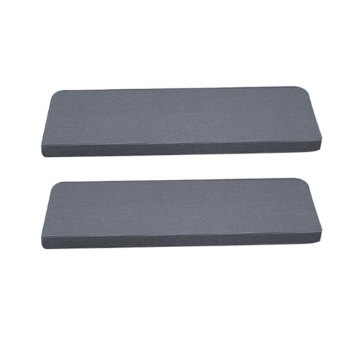TXLEAPEY 2 Stück rutschfeste Selbstklebende Treppenmatten Treppenstufen-Teppichabdeckung Selbstklebender Treppenteppich aus Holz for Zuhause Stufenmatten Wohnkultur Teppich(Dark Gray) von TXLEAPEY