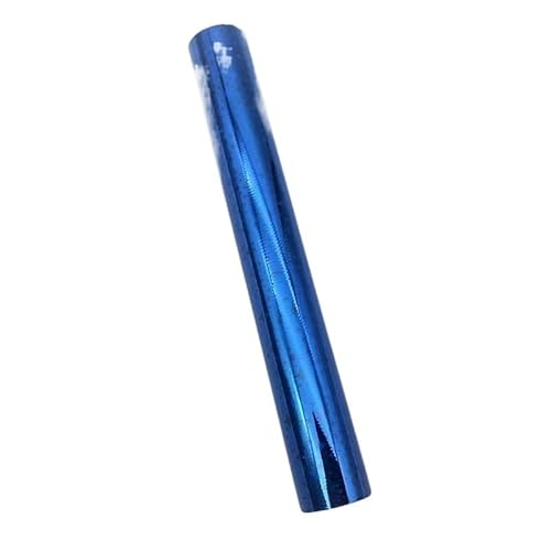 TXLEAPEY 27 Farben Prägefolie Transferfolie Papierrolle for Wärmefolienstift Handkonto DIY handgefertigte T-Shirts Kunsthandwerk 5,91 Zoll x 9,84 Fuß(Sky Blue Star) von TXLEAPEY