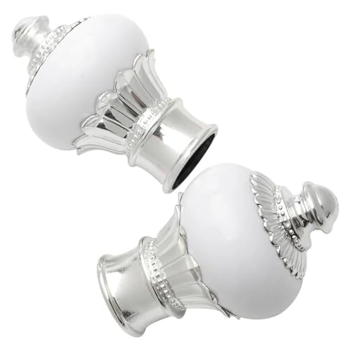 TXLEAPEY 2Pcs Vorhang Stange Einzigen Gardinen Endstücke Ersatz Weiß Blütenblätter Kopf Ende Dekorative Kappen Capped TXLEAPEY 2Pcs Vorhang Stange Einzigen Gardinen Endstücke Ersatz Weiß Blütenblätter Kopf Ende Dekorative Kappen Capped von TXLEAPEY