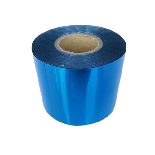 TXLEAPEY 3 cm x 120 m, 11 Farben, Heißprägefolie, Wärmeübertragung, Laminierserviette, eloxiertes vergoldetes Papier for Folienprägemaschine(Royal Blue) von TXLEAPEY
