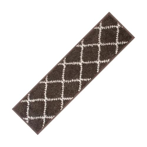 TXLEAPEY 4 Stück/8 Stück rutschfeste Treppenstufenmatten for den Innenbereich mit selbstklebenden weichen Fußmatten-Sicherheitsteppichen(Coffee,8pcs) von TXLEAPEY
