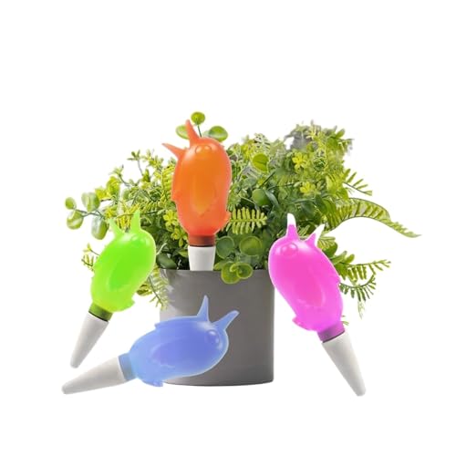 TXLEAPEY 4-teilige selbstbewässernde Spikes, automatischer Wassertropfer for Pflanzen, automatische Bewässerungsspikes in Vogelform von TXLEAPEY