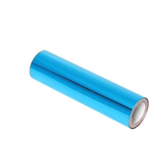 TXLEAPEY 5 m x 1 Rolle grüne Diamantfarbe, wärmeaktivierte Folie, Heißfolienrollen, Heißprägefolienpapier, holografische Wärmeübertragung(Blue) von TXLEAPEY