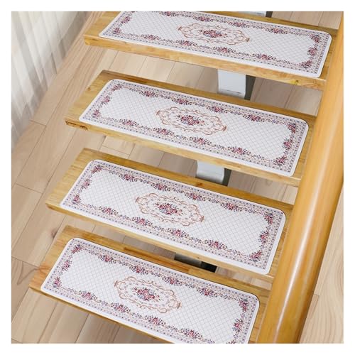 TXLEAPEY 70x22CM PVC Selbstklebende Treppenmatten Indoor rutschfeste Treppenstufen Teppich for Schritte(Color03,10PCS(55x22cm)) von TXLEAPEY