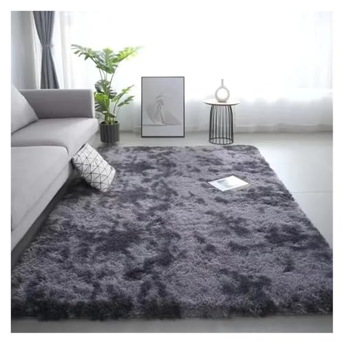 TXLEAPEY Farbverlauf-Seidenwolle-Vollteppich, Kinderzimmer, Arbeitszimmer, Schlafzimmer, Nachttisch, saugfähig, bequem, rutschfest(CSM2,100X150CM(3.3X4.9FT) von TXLEAPEY