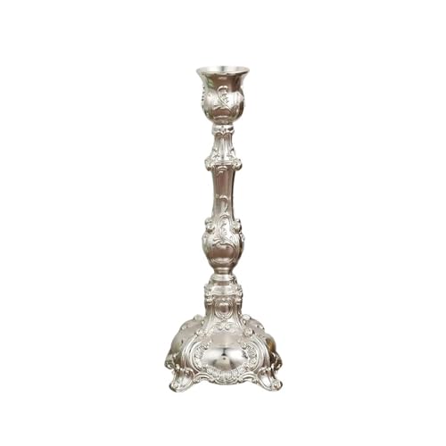 TXLEAPEY Goldener Splitter-Kerzenständer (Keine Kerze), klein, 17 cm hoch, for Hochzeit, Party, Heimdekoration(White) von TXLEAPEY