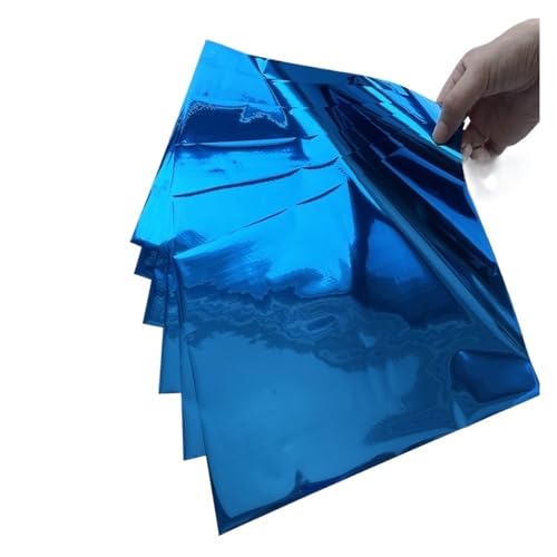 TXLEAPEY Größe: 50 Stück, heißer, Folie, Heißprägen, DIY, Heimpapier, Blatt, Himmelblau, Folie, Laserdrucker(Blue) von TXLEAPEY
