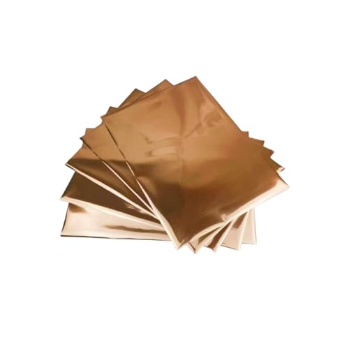 TXLEAPEY Größe: 50 Stück, heißer, Folie, Heißprägen, DIY, Heimpapier, Blatt, Himmelblau, Folie, Laserdrucker(Brown) von TXLEAPEY