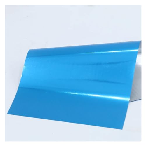 TXLEAPEY Heißprägefolie Papier Glitzer Geschenkpapier Folie Feder 20 Stück for DIY Kunst Handwerk Scrapbook Geschenk, Laminierfolie(Blue) von TXLEAPEY
