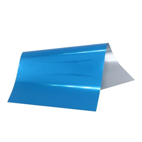 TXLEAPEY Laser Silver 8 x 15 cm 50 Blatt Heißprägefolie Papiertransfer-Laminierfolie for Hartkarton und Kunststoffmaterial(50pcs-Blue) von TXLEAPEY