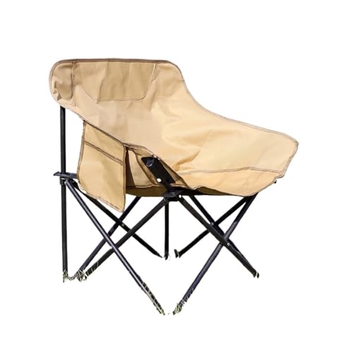TXLEAPEY Outdoor Mond Stuhl Tragbare Angeln Sitz Kunst Skizzieren Rückenlehne Klapp Hocker Camping Stall Strand Stuhl Garten Schreibtisch(F) von TXLEAPEY