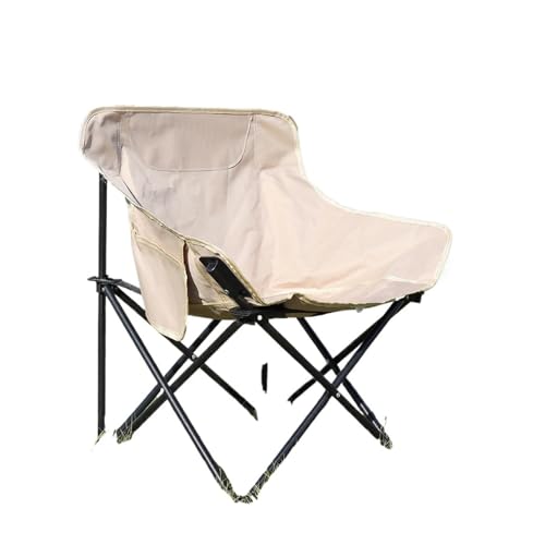 TXLEAPEY Outdoor Mond Stuhl Tragbare Angeln Sitz Kunst Skizzieren Rückenlehne Klapp Hocker Camping Stall Strand Stuhl Garten Schreibtisch(G) von TXLEAPEY