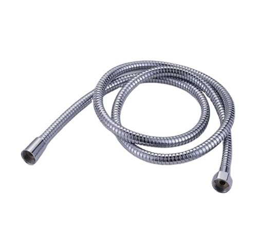 TXLEAPEY P Edelstahl Gold 150 cm Rohr Brauseschlauch Flexibler Duschkopf Ersatzteil Badezimmer Wasserschlauch(Sliver) von TXLEAPEY