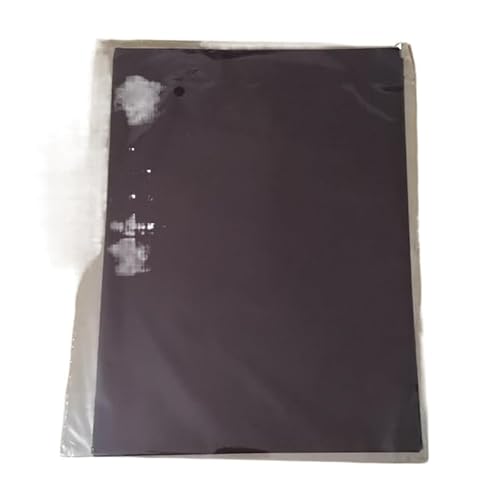 TXLEAPEY Prägefolienpapier 50 Stück Gold Schwarz Rot Laminator Laminiertransfer auf Elegance Laserdrucker Craft 20 x 29 cm A4(Brown) von TXLEAPEY