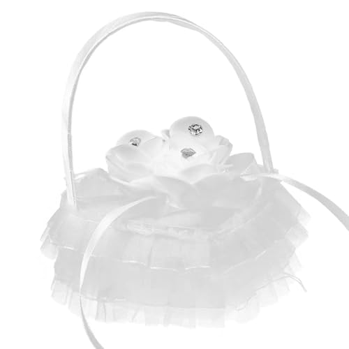 TXLEAPEY Spitze Ring Kissen Hochzeit Dekoration Schmuck Matte Herz-Form Halter Kissen Mit Griff Braut Kissen Bräutigam TXLEAPEY Spitze Ring Kissen Hochzeit Dekoration Schmuck Matte Herz-Form Halter Kissen Mit Griff Braut Kissen Bräutigam von TXLEAPEY
