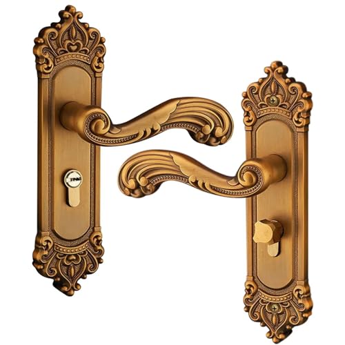 TXLEAPEY Stangenförmiger Türgriff mit drei Schlüsseln, verwendet for Vintage-Innentürschlösser in Büros oder Haustüren TXLEAPEY Stangenförmiger Türgriff mit drei Schlüsseln, verwendet for Vintage-Innentürschlösser in Büros oder Haustüren von TXLEAPEY