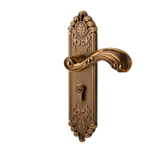 TXLEAPEY Türschloss im europäischen Stil mit Schlüssel for Schlafzimmer, Badezimmer, Zimmer, moderne Holztür(Gold) von TXLEAPEY