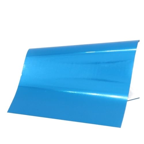 TXLEAPEY Wärmefolie Laser Gold Heißprägefolie Papier Holografische Transferlaminierungsfolie Holografisches Laminat Kunsthandwerk Kartenfarbe(Blue 50pcs) von TXLEAPEY