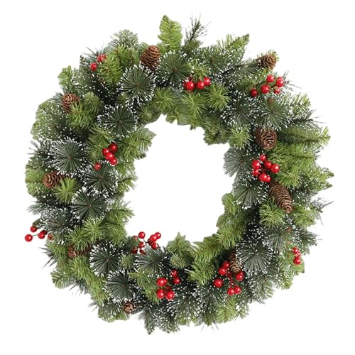 Weihnachtskranz Künstliche Beleuchtung Urlaub Kunst Festival Thema Multifunktionale for Tür Fenster(35CM) von TXLEAPEY