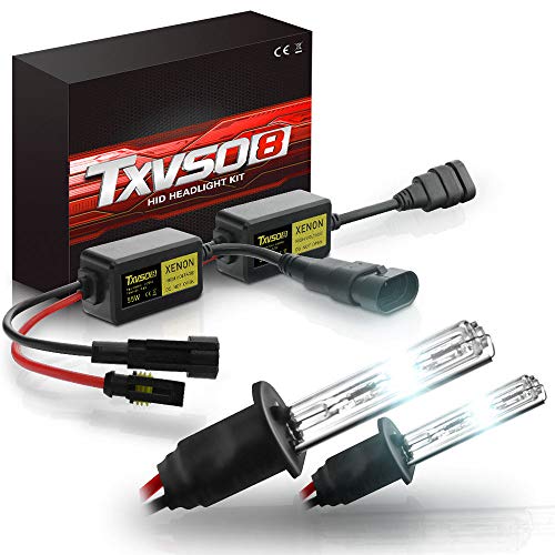 ZH-VBC H1 12V 55W Xenon Lampen, Xenon HID Conversion Kit Scheinwerfer, Hell Weiß Xenon Look Ersatz Scheinwerfer Halogen Auto Lampe, 6000K/8000K/10000K/12000K,8000K von TXVSO8