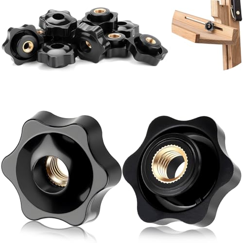 TXXATX 12 Stück Sterngriffmutter M5 Rändelmutter Äußerer Durchmesser 25 mm Sterngriff M5 Knebelmutter Abschließbar Sternmutter Spannknopf für Werkzeugmaschinen Fitnessgeräte Möbel DIY-Modellbau TXXATX 12 Stück Sterngriffmutter M5 Rändelmutter Äußerer Durchmesser 25 mm Sterngriff M5 Knebelmutter Abschließbar Sternmutter Spannknopf für Werkzeugmaschinen Fitnessgeräte Möbel DIY-Modellbau von TXXATX