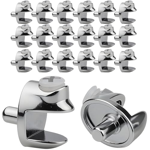 TXXATX 20 Stück Glasbodenträger 8mm Fischmaul Glashalter mit Griff Verstellbare Glasklemme Zinklegierung Glasclip für 3-8 mm Dickes Glas für Badezimmer Wohnzimmer Offentliche Plätze von TXXATX