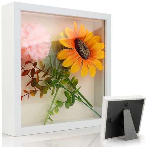 TXXATX 3D Bilderrahmen zum Befüllen 20x20x3 cm Bilderrahmen Tief zum Befüllen Weiß Bilderrahmen 3D zum Befüllen mit Transparente Acrylplatte für Desktop Wand Objekte Fotos Hochzeitsstrauß DIY TXXATX 3D Bilderrahmen zum Befüllen 20x20x3 cm Bilderrahmen Tief zum Befüllen Weiß Bilderrahmen 3D zum Befüllen mit Transparente Acrylplatte für Desktop Wand Objekte Fotos Hochzeitsstrauß DIY von TXXATX