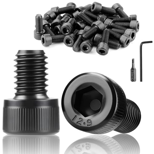 TXXATX 60 Stk M3x6 mm Schrauben Zylinderschrauben mit Innensechskant DIN 912 Zylinderkopfschrauben Schwarz Sechskantschrauben Kohlenstoffstahl Vollgewinde Inbusschrauben für Möbelreparatur TXXATX 60 Stk M3x6 mm Schrauben Zylinderschrauben mit Innensechskant DIN 912 Zylinderkopfschrauben Schwarz Sechskantschrauben Kohlenstoffstahl Vollgewinde Inbusschrauben für Möbelreparatur von TXXATX