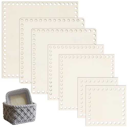 TXXATX 7 Stück Taschenboden zum Häkeln Holzboden für Häkelkorb 10/15/17.5/20 cm Quadrat Korbboden zum Häkeln für Häkelkorb Korb Häkeln Heimdekoration DIY Korb Webbedarf Basteln TXXATX 7 Stück Taschenboden zum Häkeln Holzboden für Häkelkorb 10/15/17.5/20 cm Quadrat Korbboden zum Häkeln für Häkelkorb Korb Häkeln Heimdekoration DIY Korb Webbedarf Basteln von TXXATX