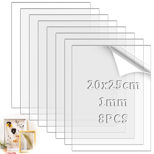 TXXATX 8 Stück Acrylglas Platte Transparent Plexiglasscheibe 25x20 cm Plexiglas 1mm Acryl Platte für Fotorahmen Malerei Projektausstellung DIY-Projekte Fahrpläne Tischschilder TXXATX 8 Stück Acrylglas Platte Transparent Plexiglasscheibe 25x20 cm Plexiglas 1mm Acryl Platte für Fotorahmen Malerei Projektausstellung DIY-Projekte Fahrpläne Tischschilder von TXXATX