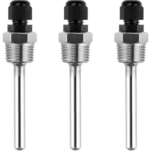 TXXATX 8x100 mm Tauchhülse Tauchschutzrohre für Thermoelemente 3 Stück Schutzrohr für Temperaturfühler Edelstahl Tauchhülse Gewinde Thermowell Tauchhülse für Temperatursensor Solarwarmwasserbereiter TXXATX 8x100 mm Tauchhülse Tauchschutzrohre für Thermoelemente 3 Stück Schutzrohr für Temperaturfühler Edelstahl Tauchhülse Gewinde Thermowell Tauchhülse für Temperatursensor Solarwarmwasserbereiter von TXXATX