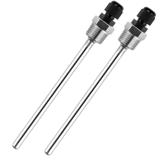 TXXATX 8x250 mm Tauchhülse Tauchschutzrohre für Thermoelemente 2 Stück Schutzrohr für Temperaturfühler Edelstahl Tauchhülse Gewinde Thermowell Tauchhülse für Temperatursensor Solarwarmwasserbereiter TXXATX 8x250 mm Tauchhülse Tauchschutzrohre für Thermoelemente 2 Stück Schutzrohr für Temperaturfühler Edelstahl Tauchhülse Gewinde Thermowell Tauchhülse für Temperatursensor Solarwarmwasserbereiter von TXXATX