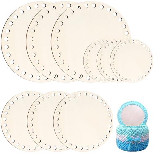 TXXATX 9 Stück Taschenboden zum Häkeln Rund Holzboden für Häkelkorb 10/15/20 cm Korbboden zum Häkeln für Häkelkorb Korb Häkeln Heimdekoration DIY Korb Webbedarf Basteln TXXATX 9 Stück Taschenboden zum Häkeln Rund Holzboden für Häkelkorb 10/15/20 cm Korbboden zum Häkeln für Häkelkorb Korb Häkeln Heimdekoration DIY Korb Webbedarf Basteln von TXXATX