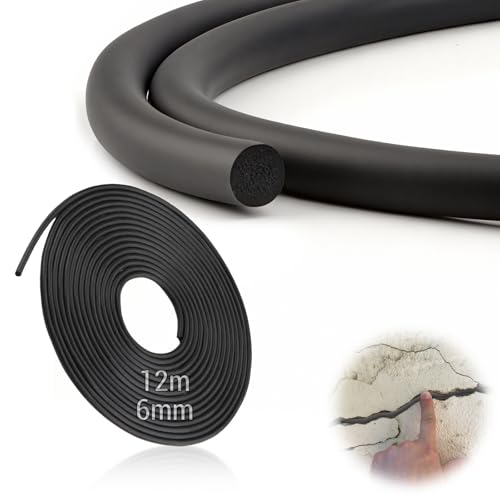 TXXATX Fugen Dichtschnur EPDM Fugenfüllprofil Ø 6 mm Moosgummi Dichtung 12 m Fugenschnur Dichtung Schaum Rundschnur Schwarz Dichtschnur für Fugen Fugenband für Türen Fenstern Wänden und Decken TXXATX Fugen Dichtschnur EPDM Fugenfüllprofil Ø 6 mm Moosgummi Dichtung 12 m Fugenschnur Dichtung Schaum Rundschnur Schwarz Dichtschnur für Fugen Fugenband für Türen Fenstern Wänden und Decken von TXXATX
