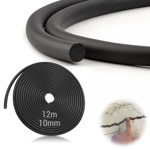 TXXATX Fugenfüllprofil Ø 10 mm Fugen Dichtschnur 12 m Dichtschnur für Fugen EPDM Fugenschnur Schwarz Fugenband Dichtung Schaum Rundschnur Moosgummi Dichtung für Wänden Fenstern Türen und Decken TXXATX Fugenfüllprofil Ø 10 mm Fugen Dichtschnur 12 m Dichtschnur für Fugen EPDM Fugenschnur Schwarz Fugenband Dichtung Schaum Rundschnur Moosgummi Dichtung für Wänden Fenstern Türen und Decken von TXXATX