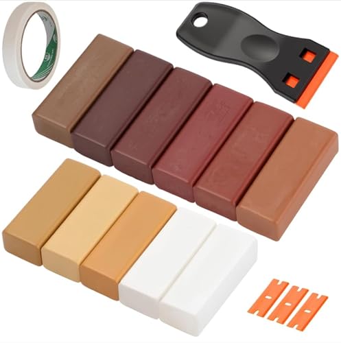 TXXATX Laminat Reparaturset 11 Farben Hartwachs Reparaturset Dunkel Vinyl Reparaturset mit Schaber Holzwachs Reparatur für Bodenbeläge Möbel Holzwände Reparieren von Kratzern und Löchern TXXATX Laminat Reparaturset 11 Farben Hartwachs Reparaturset Dunkel Vinyl Reparaturset mit Schaber Holzwachs Reparatur für Bodenbeläge Möbel Holzwände Reparieren von Kratzern und Löchern von TXXATX