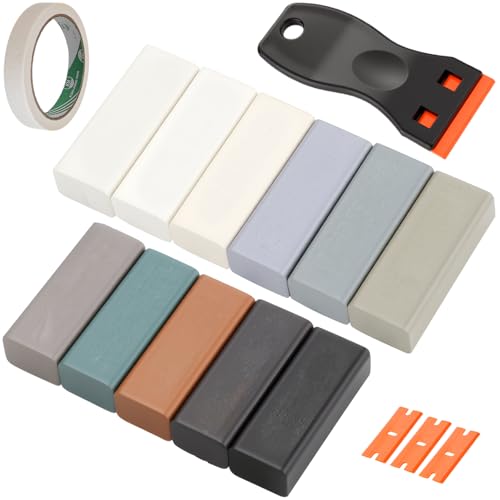 TXXATX Laminat Reparaturset 11 Farben Hartwachs Reparaturset Licht Vinyl Reparaturset mit Schaber Holzwachs Reparatur für Bodenbeläge Möbel Holzwände Reparieren von Löchern und Kratzern TXXATX Laminat Reparaturset 11 Farben Hartwachs Reparaturset Licht Vinyl Reparaturset mit Schaber Holzwachs Reparatur für Bodenbeläge Möbel Holzwände Reparieren von Löchern und Kratzern von TXXATX