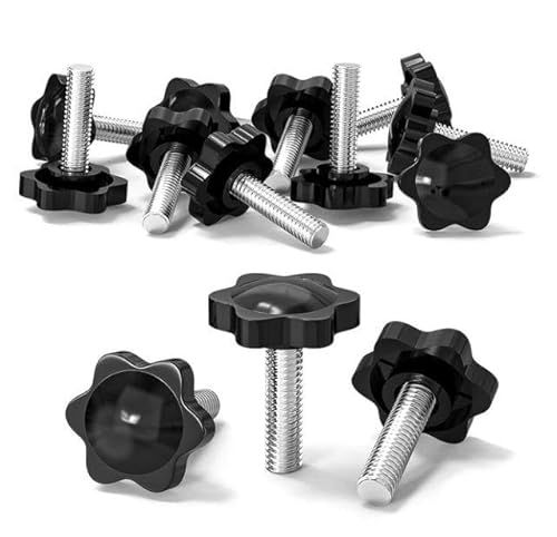 TXXATX Rändelschraube M6x30 mm Flügelschrauben 12 Stück Sterngriffschraube M6 Sterngriffmutter mit Griff Sternschraube Sternkopfschraube Klemmknopf für Werkzeugmaschine Anziehen Geräte Instrument TXXATX Rändelschraube M6x30 mm Flügelschrauben 12 Stück Sterngriffschraube M6 Sterngriffmutter mit Griff Sternschraube Sternkopfschraube Klemmknopf für Werkzeugmaschine Anziehen Geräte Instrument von TXXATX